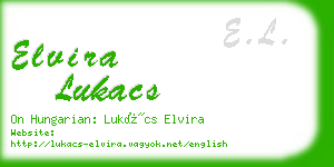 elvira lukacs business card